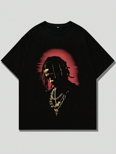 Street Life Men's Short Sleeve Round Neck T-Shirt Suitable For Daily Wear In Spring And Summer, School