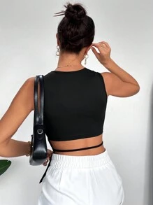 Siren Gaze 女士纯色露背休闲背心