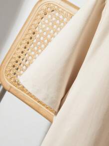 Manfinity Homme Men Solid Color Short Sleeve Plain Casual T-Shirt, Boyfriend Gift - Khaki - View 3