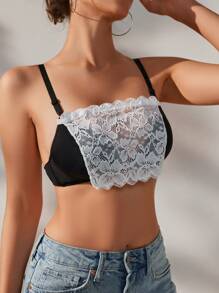 SHEIN Accessoires De Lingerie En Dentelle Sans Couture Grande Taille Pour Femme