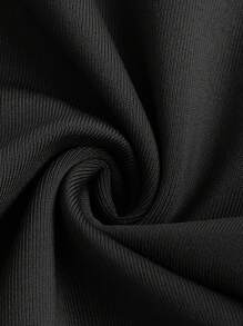 SHEIN EZwear 女款短褲打底褲 - 黑色 - 查看 6