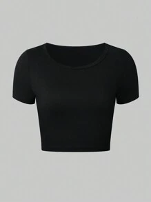 GlowEve Women's Black & White T-Shirt Set - White - View 3