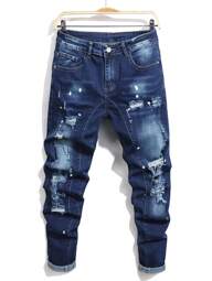 Manfinity LEGND Blugi conici învechiți pentru bărbați