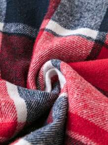 Calvaya 大尺碼女士格子裙 - 紅色 - 查看 4