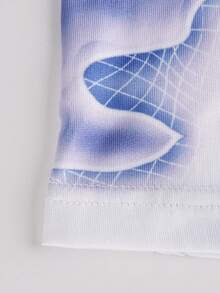 ملخصات رجالية نصف طويلة بطبعة كارتونية وفروع لونية - متعدد الألوان - مشاهدة 5