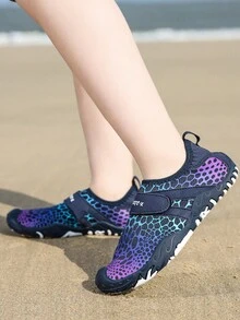 1pair Kids' Sports Water Shoes For Beach Play And Seaside Activities, Summer - Multicolor - View 2