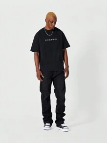 SUMWON Flare Fit Workwear Jean - Black - View 1