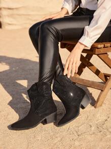 Styleloop Fashionable Women's Boots - Black - View 1