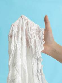 Swim Vcay Của phụ nữ Xếp li Cover Ups & Áo đầm Cái nĩa cao Váy - trắng - Xem 6