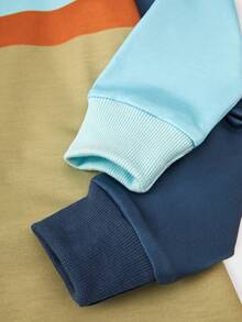 Cậu bé Tween Khối màu Tay áo dài Và Quần 4pcs Nhà  Quần áo ( Thoải mái Và Thanh lịch ) - Nhiều màu - Xem 3