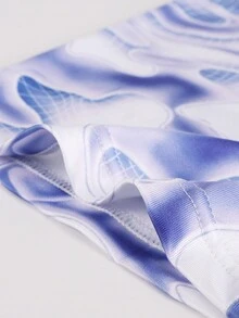 ملخصات رجالية نصف طويلة بطبعة كارتونية وفروع لونية - متعدد الألوان - مشاهدة 6