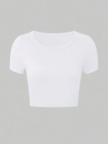 GlowEve Women's Black & White T-Shirt Set - White - View 5