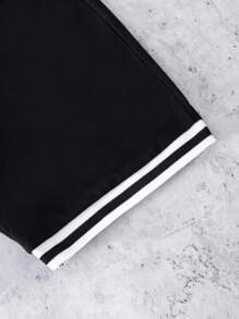 SHEIN Explorewe Young Boy's Letter Print Two-In-One T-Shirt And Shorts Set - Multicolor - View 6