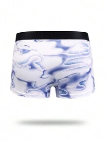 ملخصات رجالية نصف طويلة بطبعة كارتونية وفروع لونية - متعدد الألوان - مشاهدة 2