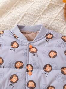 男婴卡通印花棉服 - 彩色 - 查看 3