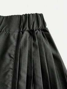 Falda Plisada De Estilo Chino Para Niñas Adolescentes Con Patrón De Montaña Impreso