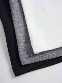 SHEIN Essnce Kích thước lớn Của phụ nữ Màu thuần Tay áo dài Áo thun - Nhiều màu - Xem 4