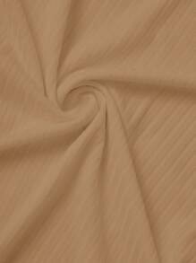 Manfinity Homme Men'S Short-Sleeve V-Neck Slit T-Shirt - Khaki - View 5