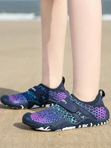 1pair Kids' Sports Water Shoes For Beach Play And Seaside Activities, Summer - Multicolor - View 1