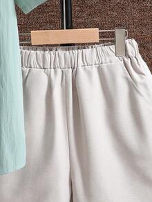 青少年男孩實色休閒2件套裝 - 彩色 - 查看 4