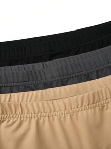 Calvaya 加大码 3 件套 加厚保暖内衬纯色罗纹打底裤，冬季保暖 - 彩色 - 查看 6