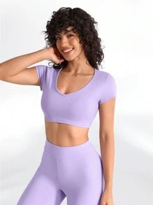 Lifespree Camiseta Deportiva Corta De Color Sólido