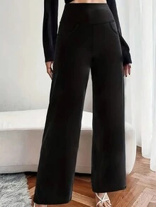 Women's Thermal Lined Pants - Black - View 4