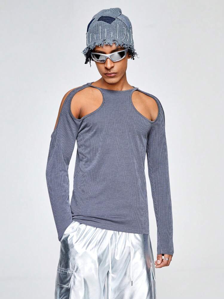 Men's Slim Fit Long Sleeve T-Shirt Suitable For Spring And Summer