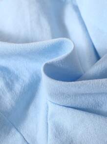 SHEIN Baby Junge Freizeit Kurzarm Polo Shirt Mit Buchstaben Druck Und Shorts Set - Graublau - Übersicht 8