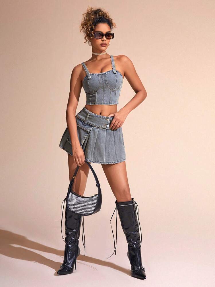 Women's Denim Camisole Top