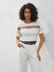 BizChic 女士圓領短袖t卹 - 彩色 - 查看 7