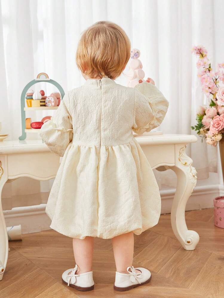 Baby Girl Mandarin Collar Styled Button Up Traditional Chinese Style Dress