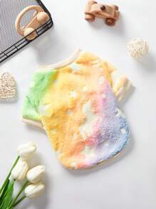 PETSIN (With Luminous Effect) Rainbow Gradient Illuminating Stars & Unicorn Patterned Fleece Without Hat, 1 Pc - Multicolor - View 4