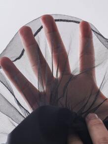 SHEIN Baby Girl Mesh Tutu Suspender Bodysuit With Bowknot, Spring/Summer Casual Party Clothes - Yellow - View 3