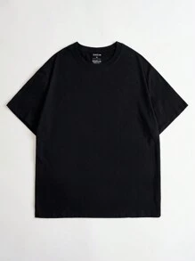 Manfinity Dauomo Men Slogan & Angel Print Tee - Black - View 2