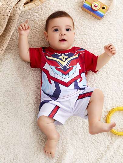 SHEIN Superbohater Zaprojektowany Odzież Dla Mali chłopcy Z