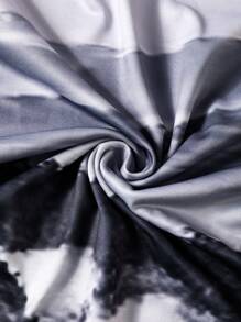 Manfinity Homme Men's Loose Fit Scenery Printed Hoodie - Multicolor - View 6