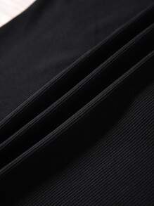 INAWLY Women'S Zipper Half Placket Turn-Down Collar Tank Top For Summer - Black - View 7