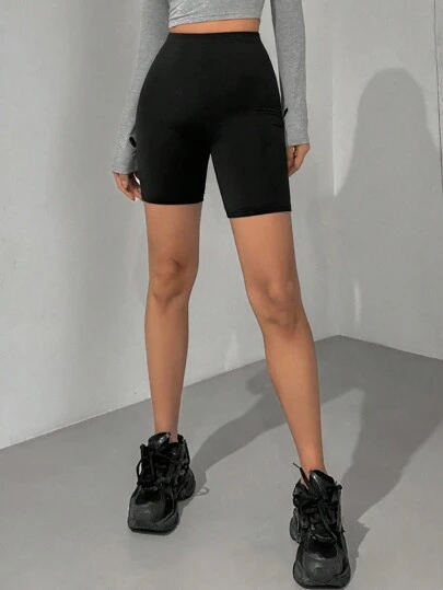 DAZY 纯色女士紧身短款打底裤
