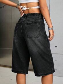SHEIN EZwear Women's Denim Shorts