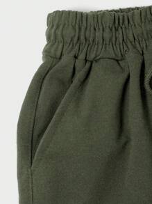 EURMUSE Men's Drawstring Waist Cargo Cargo Sweatpants With Pockets - Army Green - View 4