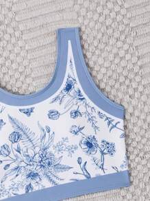 Tween Girl Floral Printed Bikini Set - Multicolor - View 3
