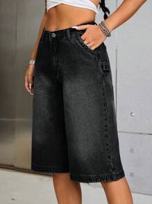 SHEIN EZwear Women's Denim Shorts