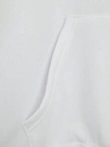 Flirla Plus Size Long Sleeve Sweatshirt With Printed Design, Suitable For Valentine's Day - White - View 4