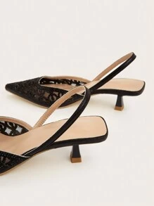 Fall/Winter Women's Fashionable And Sexy High Heel Pointed Toe Shoes, All-Match Style, Elegant, Kitten Heels, Party