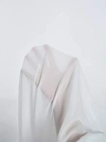 Slaydiva 大碼落肩袖前紐扣襯衫 - 白色 - 查看 7