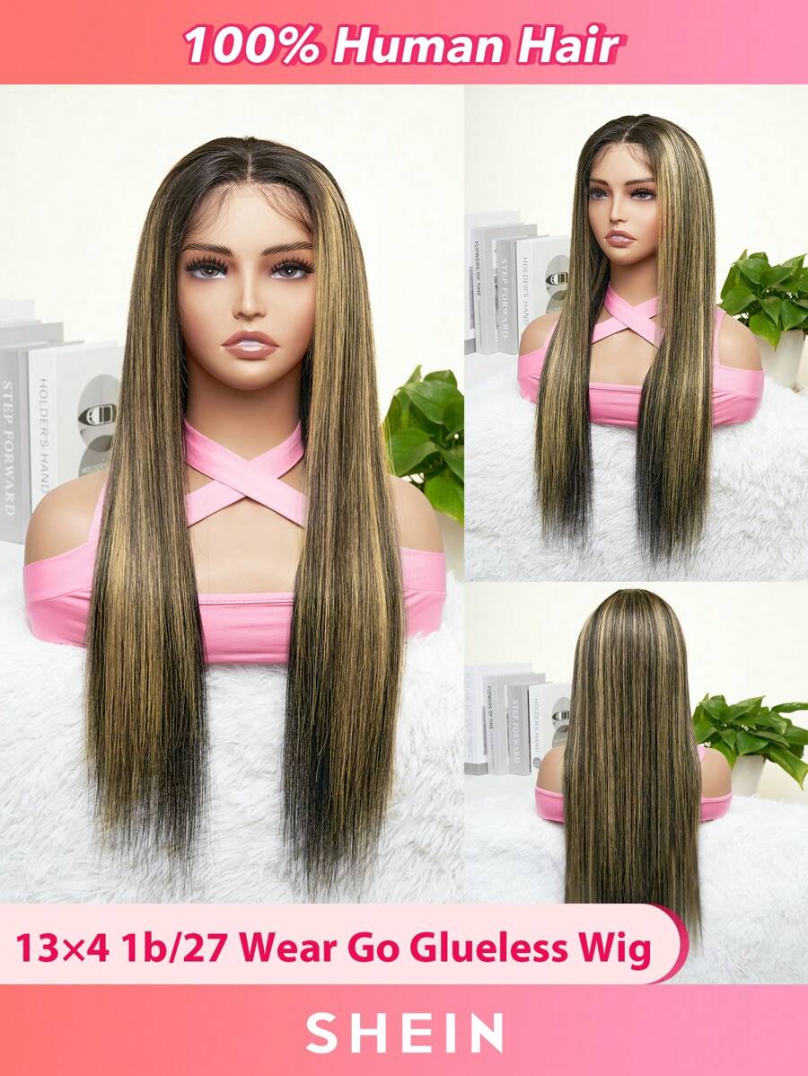 預拉珠光花蕾編發帶走不要膠假髮 Tf1b/27 人髮13x4 真人頭套 - SNATURAL/27 - 查看 1