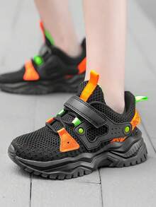 兒童春季加厚輕便透氣男童戶外遠足鞋,女童校園跑步鞋 - 彩色 - 查看 2