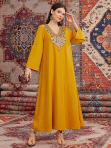 Al Najma Embroidered Patchwork Dress