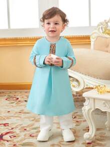 Infant Boys' Classic Blue-green Top For Spring - Multicolor - View 1